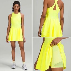 Lululemon Court Crush Dress Electric Lemon 6